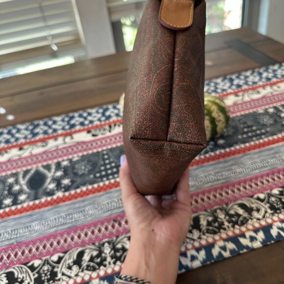 Etro Milano Paisley Cosmetic Pouch Clutch, Vintage, Coated Canvas, EUC - Picture 6 of 11